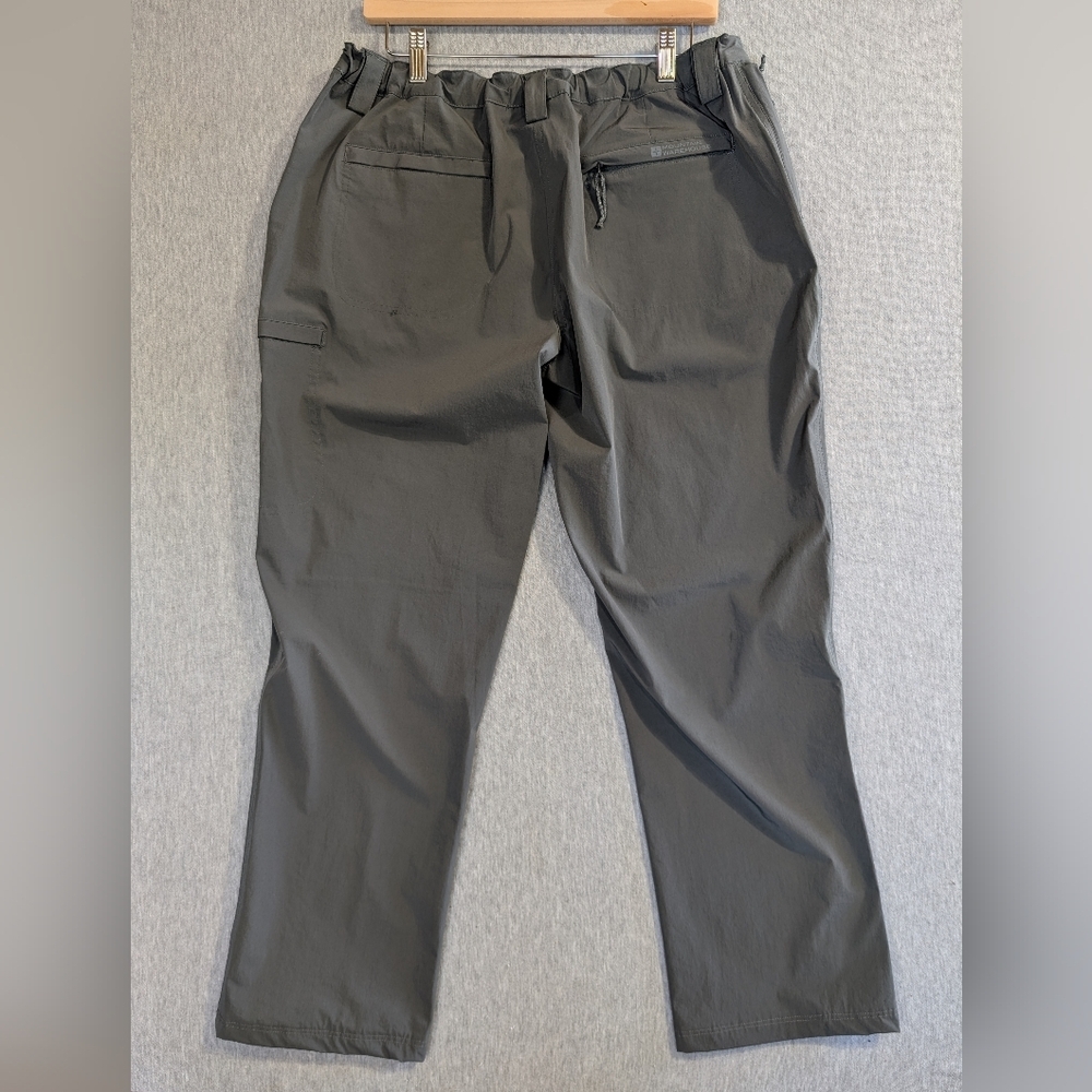 Mountain Warehouse Nylon Hiking Pants Women's 12 Gray Trek Stretch Trousers - Picture 10 of 12